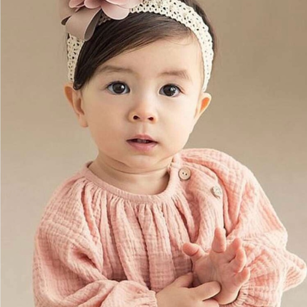 🆕1pc Pink Flower Decor Headband For Girls 
One Size - Picture 3 of 3